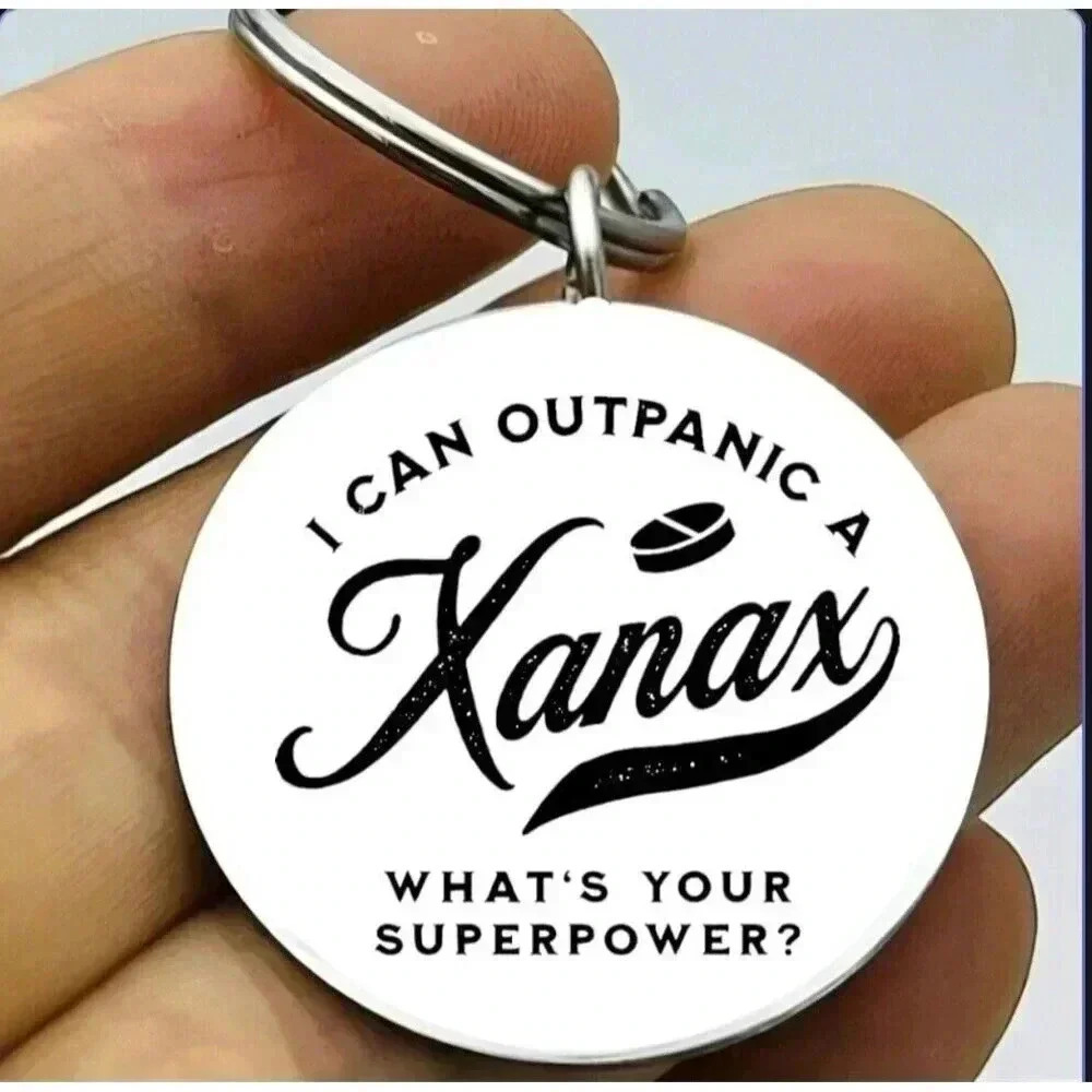 I Can Outpqnic A Xanaz What's Your Super Power Hot Funny Cute Keychain